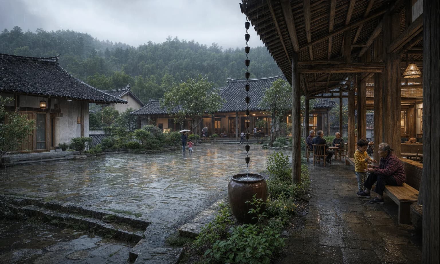 古道驿站院和传统庭院